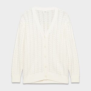 Aritzia Wilfred reverence White Knit cardigan Sweater small